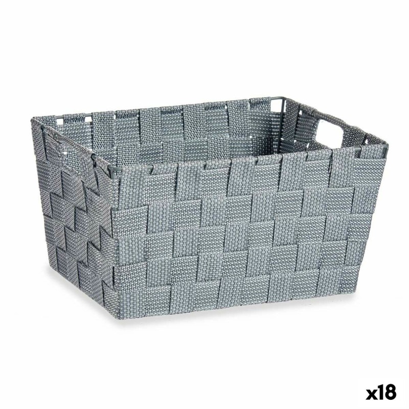 Cestino Multiuso Kipit A3-6883 Grigio Stoffa 5 L 30,4 x 14 x 20 cm (18 Unità) Cestino Multiuso Kipit A3-6883 Grigio Stoffa 5 L 30,4 x 14 x 20 cm (18 Unità)