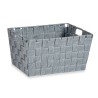 Cestino Multiuso Kipit A3-6883 Grigio Stoffa 5 L 30,4 x 14 x 20 cm (18 Unità)