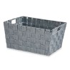 Cestino Multiuso Kipit A3-6883 Grigio Stoffa 5 L 30,4 x 14 x 20 cm (18 Unità)