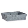 Cestino Multiuso Kipit 79812 79812 Grigio Poliestere Stoffa Intrecciato 3,8 L (18 Unità)