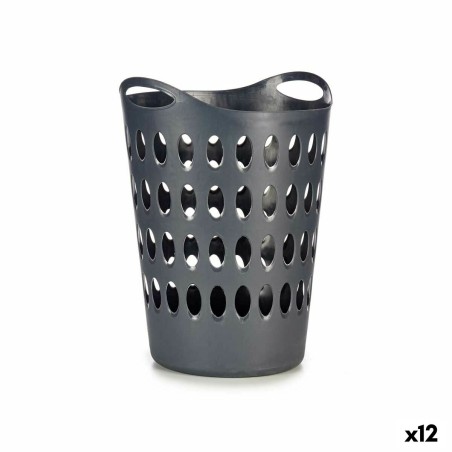 Cesto per i Panni Kipit 8040-2 8040-2 Antracite Plastica 50 L 44 x 56 x 41 cm 42 x 56 x 56,5 cm (12 Unità)
