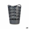 Cesto per i Panni Kipit 8040-2 8040-2 Antracite Plastica 50 L 44 x 56 x 41 cm 42 x 56 x 56,5 cm (12 Unità)