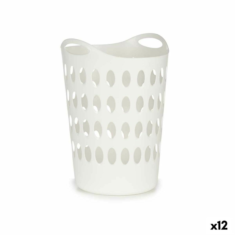 Cesto per i Panni Kipit 8040-3 8040-3 Bianco Plastica 50 L 44 x 56 x 41 cm 44 x 56,5 x 42 cm (12 Unità) Cesto per i Panni Kipit 8040-3 8040-3 Bianco Plastica 50 L 44 x 56 x 41 cm 44 x 56,5 x 42 cm (12 Unità)