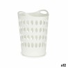 Cesto per i Panni Kipit 8040-3 8040-3 Bianco Plastica 50 L 44 x 56 x 41 cm 44 x 56,5 x 42 cm (12 Unità)