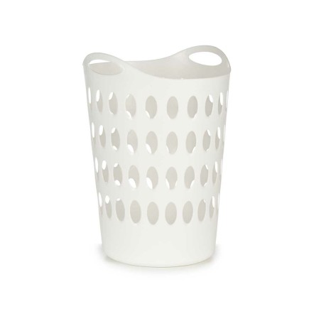 Cesto per i Panni Kipit 8040-3 8040-3 Bianco Plastica 50 L 44 x 56 x 41 cm 44 x 56,5 x 42 cm (12 Unità)
