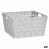 Cestino Multiuso Kipit A3-6883 A3-6883 Bianco Poliestere Stoffa Intrecciato (18 Unità)