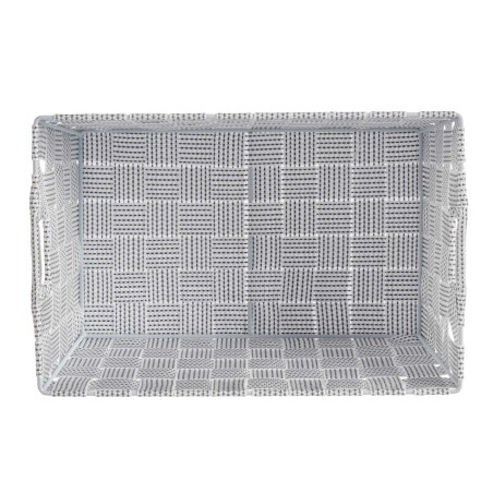 Cestino Multiuso Kipit A3-6883 A3-6883 Bianco Poliestere Stoffa Intrecciato (18 Unità)