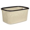 Cesto per i Panni Kipit TP7001-1 TP7001-1 Nero Crema Plastica 36 L 36 x 25,5 x 52,5 cm (12 Unità)