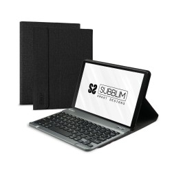 Custodia per Tablet e Tastiera Subblim Nero 10,5" Qwerty in Spagnolo