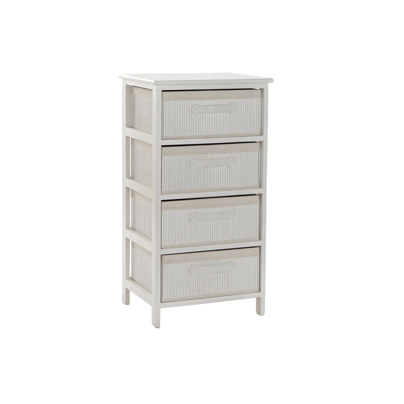 Cassettiera DKD Home Decor Bianco Bambù Legno di paulownia 42 x 32 x 81 cm Cassettiera DKD Home Decor Bianco Bambù Legno di paulownia 42 x 32 x 81 cm
