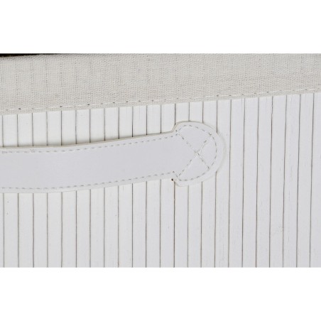 Cassettiera DKD Home Decor Bianco Bambù Legno di paulownia 42 x 32 x 81 cm