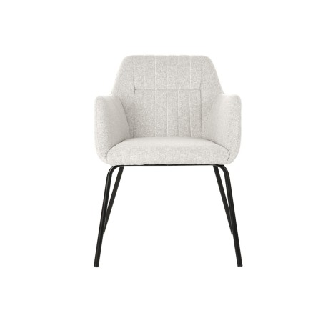 Sedia DKD Home Decor Beige Poliestere Metallo 59,5 x 60,5 x 78 cm