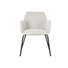 Sedia DKD Home Decor Beige Poliestere Metallo 59,5 x 60,5 x 78 cm