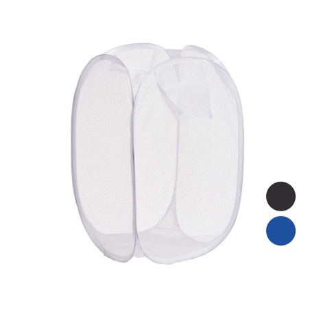Cesto per i Panni Sporchi Kipit 1033 1033 Azzurro Bianco Nero Plastica 33 x 33 x 58 cm 58 x 0,5 x 37 cm (24 Unità)