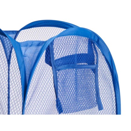 Cesto per i Panni Sporchi Kipit 1033 1033 Azzurro Bianco Nero Plastica 33 x 33 x 58 cm 58 x 0,5 x 37 cm (24 Unità)