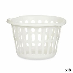 Cesto Kipit 8066-W Bianco polipropilene 27 L 40 x 25 x 40 cm (18 Unità)