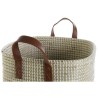Set di Cestini DKD Home Decor Naturale Marrone Chiaro Poliuretano Erba di mare 38 x 38 x 35 cm 2 Pezzi