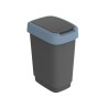Secchio della spazzatura Rotho Twist Blue Azzurro Plastica 25 L