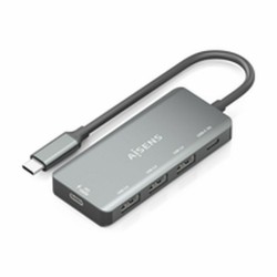 Hub USB Aisens A109-0945 Grigio 100 W