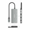 Hub USB Aisens A109-0945 Grigio 100 W