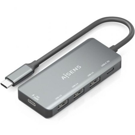 Hub USB Aisens A109-0945 Grigio 100 W