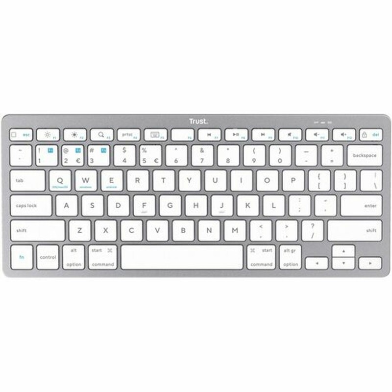 Tastiera Wireless Trust 24654 Qwerty in Spagnolo Tastiera Wireless Trust 24654 Qwerty in Spagnolo