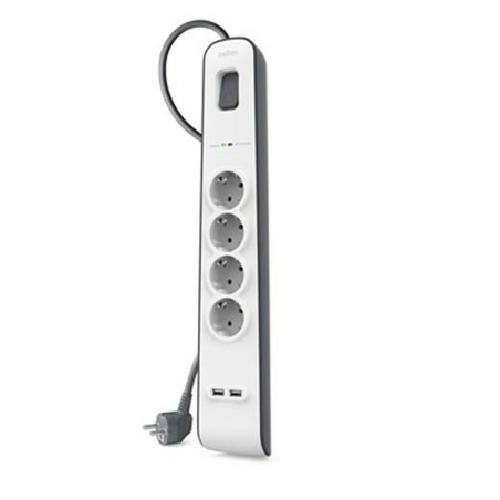 Multipresa con 4 Prese con Interruttore Belkin BSV401VF2M USB x 2 (2 m)