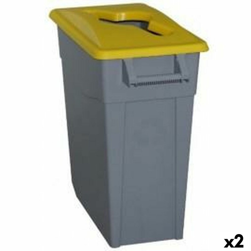 Secchio per Raccolta Differenziata Denox Giallo 65 L (2 Unità) Secchio per Raccolta Differenziata Denox Giallo 65 L (2 Unità)