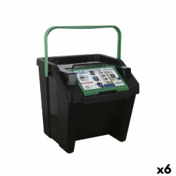 Secchio per Raccolta Differenziata Tontarelli Moda Verde Impilabile 28 L (6 Unità)