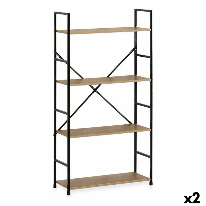 Scaffale Confortime 4 Mensole Metallo 58,6 x 23,5 x 112 cm (2 Unità) Scaffale Confortime 4 Mensole Metallo 58,6 x 23,5 x 112 cm (2 Unità)
