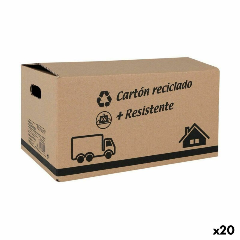 Scatola portaoggetti con coperchio Confortime Cartone 40 X 25 X 20 cm (20 Unità) Scatola portaoggetti con coperchio Confortime Cartone 40 X 25 X 20 cm (20 Unità)