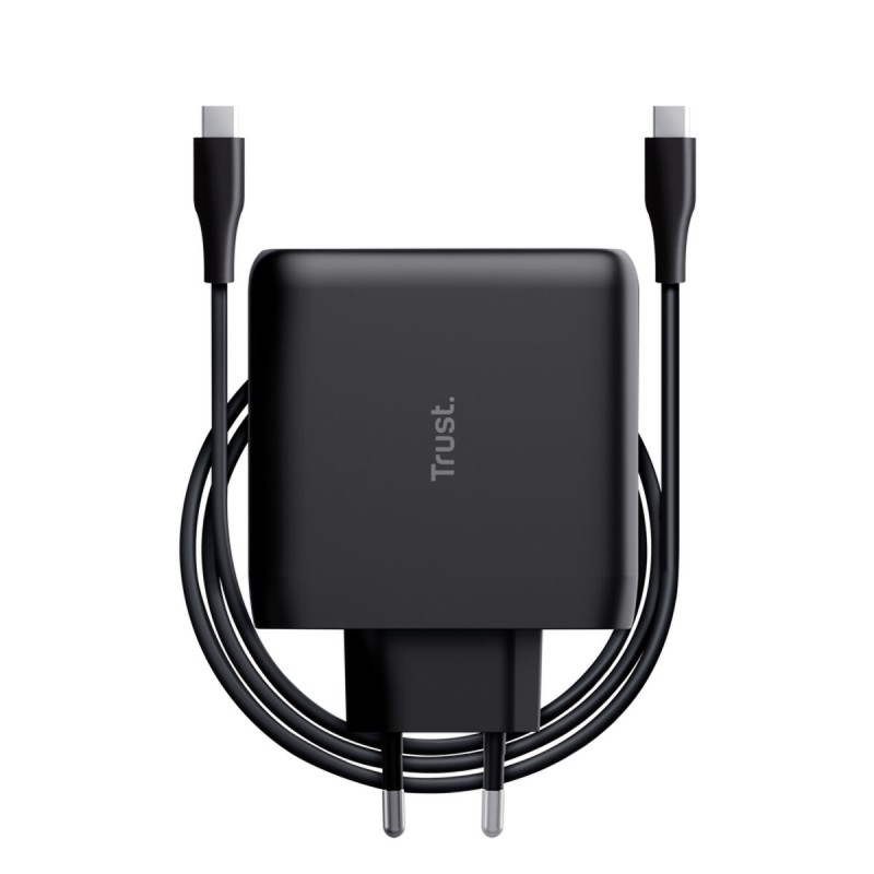 Caricabatterie da Parete + Cavo USB-C Trust 24818 Nero Caricabatterie da Parete + Cavo USB-C Trust 24818 Nero