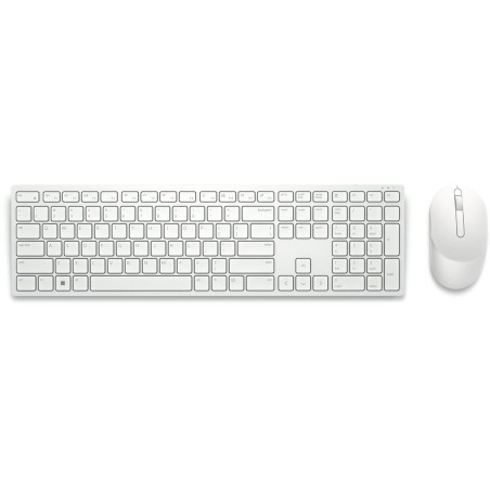 Tastiera e Mouse Wireless Dell KM5221W-WH Bianco Qwerty US