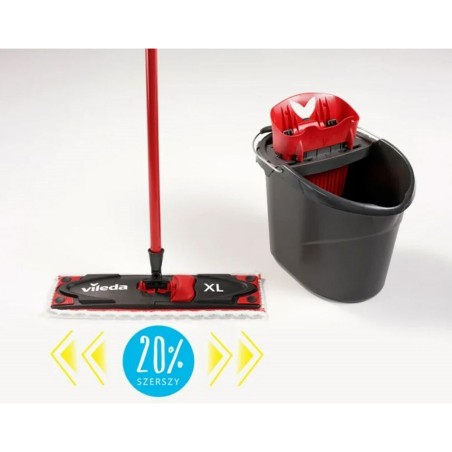 Spazzolone Vileda Ultramax XL Box Nero Rosso Microfibra