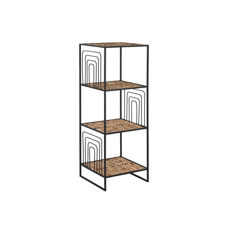 Scaffale Home ESPRIT Nero Metallo Fibra 35 x 35 x 98 cm Scaffale Home ESPRIT Nero Metallo Fibra 35 x 35 x 98 cm