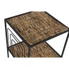 Scaffale Home ESPRIT Nero Metallo Fibra 35 x 35 x 98 cm