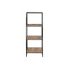 Scaffale Home ESPRIT Nero Metallo Fibra 35 x 35 x 98 cm