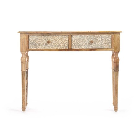 Ingresso con 2 Cassetti Gift Decor 33 33 Bianco Marrone 98 x 77 x 42 cm Fogli