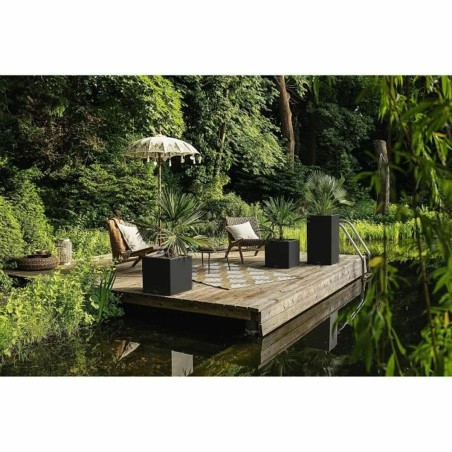 Vaso Lechuza 76 x 40 x 10 cm Nero (1 Unità)