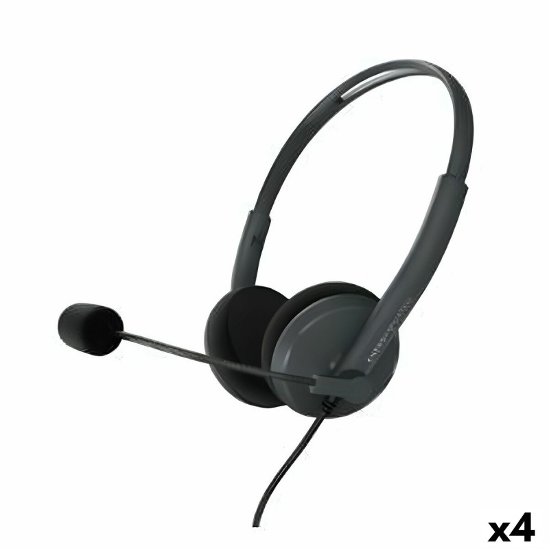Auricolari con Microfono Energy Sistem Office 2 Nero (4 Unità) Auricolari con Microfono Energy Sistem Office 2 Nero (4 Unità)