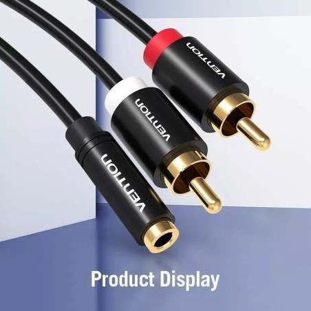 Cavo da Audio Jack a RCA Vention VAB-R01-B100 1 m
