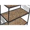 Scaffale Home ESPRIT Nero Metallo Fibra 50 x 25 x 88 cm