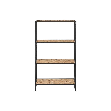 Scaffale Home ESPRIT Nero Metallo Fibra 50 x 25 x 88 cm