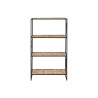 Scaffale Home ESPRIT Nero Metallo Fibra 50 x 25 x 88 cm