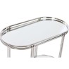 Tavolo aggiuntivo Home ESPRIT Argentato Acciaio Specchio 70 x 35 x 63 cm