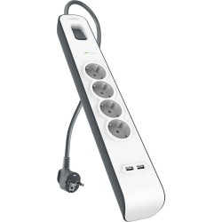 Multipresa con 4 Prese con Interruttore Belkin BSV401VF2M-V2 (2 m)