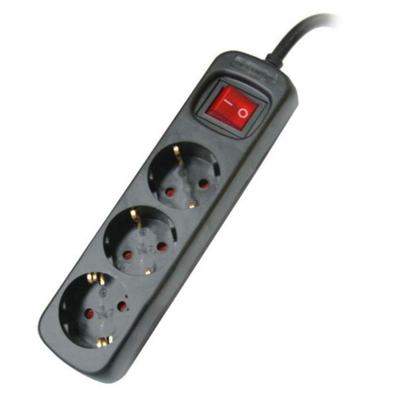 Multipresa con 3 Prese Schuko con Interruttore Silver Electronics 9643 Multipresa con 3 Prese Schuko con Interruttore Silver Electronics 9643