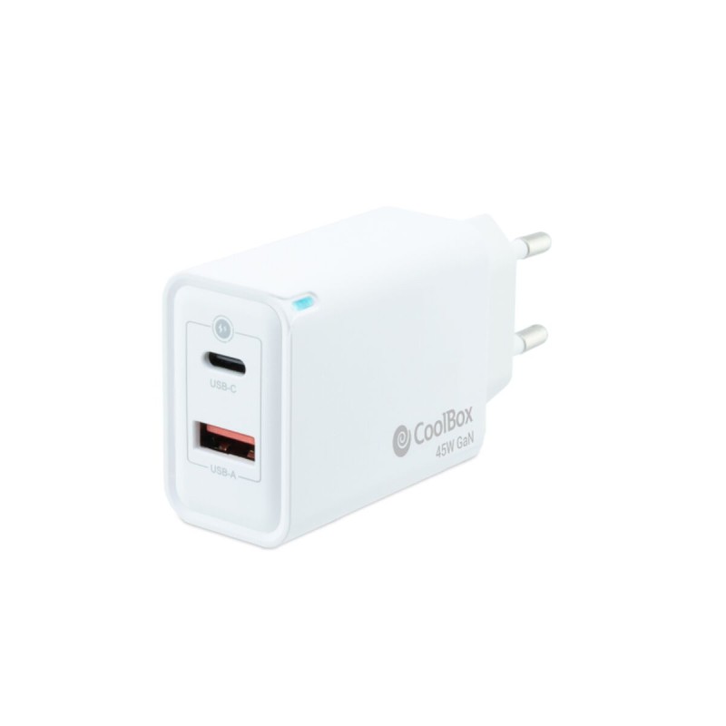 Caricabatterie da Parete CoolBox LBP246DW 45 W Bianco Caricabatterie da Parete CoolBox LBP246DW 45 W Bianco