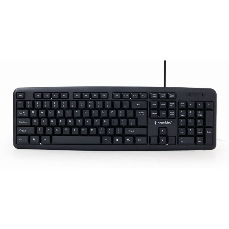 Tastiera GEMBIRD KB-U-103-RU Nero Monocromatica Inglese Russo QWERTY Tastiera GEMBIRD KB-U-103-RU Nero Monocromatica Inglese Russo QWERTY