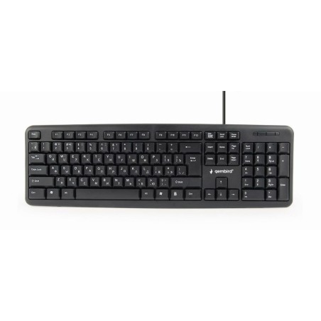 Tastiera GEMBIRD KB-U-103-RU Nero Monocromatica Inglese Russo QWERTY